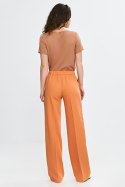 Spodnie wide leg z gumą w pasie SD113 Orange - Nife - 40 Spodnie wide leg z gumą w pasie SD113 Orange - Nife - 40