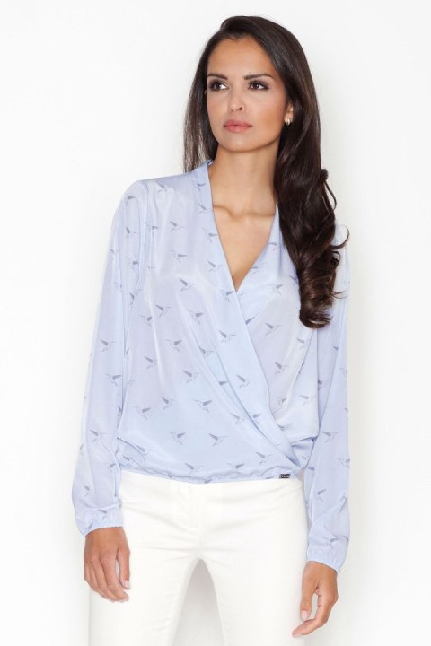 Bluzka Model 371 Blue - Figl - L Bluzka Model 371 Blue - Figl - L