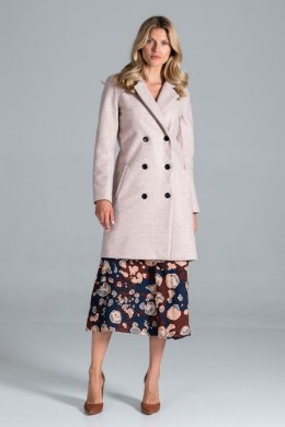 Płaszcz Model M832 Pink Melange - Figl - L