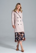 Płaszcz Model M832 Pink Melange - Figl - L Płaszcz Model M832 Pink Melange - Figl - L