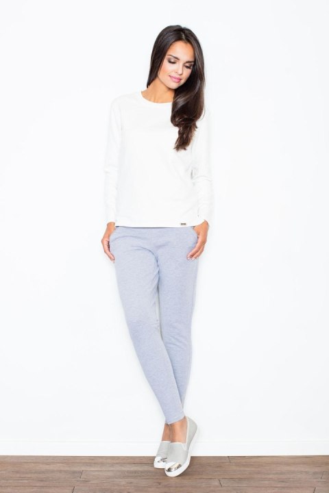 Spodnie Damskie Model 338 Grey - Figl - s Spodnie Damskie Model 338 Grey - Figl - s