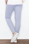 Spodnie Damskie Model 338 Grey - Figl - s Spodnie Damskie Model 338 Grey - Figl - s