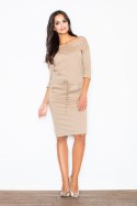 Sukienka Model 203 Beige - Figl - M Sukienka Model 203 Beige - Figl - M