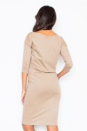 Sukienka Model 203 Beige - Figl - M Sukienka Model 203 Beige - Figl - M