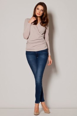 Sweter Damski Model 247 Beige - Figl - XL