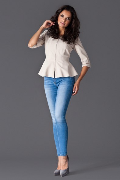 Żakiet Model 132 Beige - Figl - XL Żakiet Model 132 Beige - Figl - XL