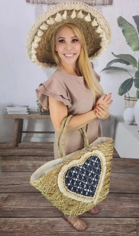 Bawełniana prosta sukienka z falbankami (Beżowy) Bawełniana prosta sukienka z falbankami (Beżowy)