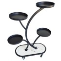 Blumenständer, Bücherregal, Metall Blumenständer auf Rädern 50x 25x 80cm SZ43CZ Blumenständer, Bücherregal, Metall Blumenständer auf Rädern 50x 25x 80cm SZ43CZ