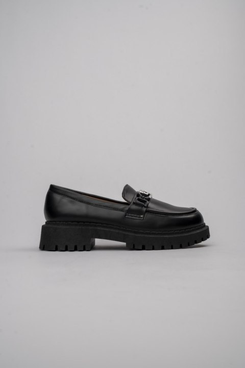 Damskie Mokasyny ALEXA BLACK - Nowoczesny Charakter z Eleganckim Detalem - 40 Damskie Mokasyny ALEXA BLACK - Nowoczesny Charakter z Eleganckim Detalem - 40