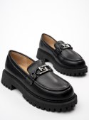 Damskie Mokasyny ALEXA BLACK - Nowoczesny Charakter z Eleganckim Detalem - 40 Damskie Mokasyny ALEXA BLACK - Nowoczesny Charakter z Eleganckim Detalem - 40
