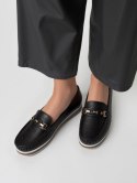Damskie Mokasyny LENA BLACK - Ażurowa Elegancja i Komfort na Co Dzień - 38 Damskie Mokasyny LENA BLACK - Ażurowa Elegancja i Komfort na Co Dzień - 38