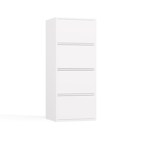 Komoda ALMA BIAŁA Szafka 4 Drzwi 4 Półki Komoda ALMA BIAŁA Szafka 4 Drzwi 4 Półki