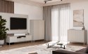 Komoda KAMARO 2D SLIM KASZMIR Lamele Front Ryflowany Komoda KAMARO 2D SLIM KASZMIR Lamele Front Ryflowany
