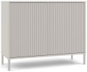Komoda KAMARO 2D SLIM/GŁADKI KASZMIR Lamele Front Ryflowany + Klasyczny Komoda KAMARO 2D SLIM/GŁADKI KASZMIR Lamele Front Ryflowany + Klasyczny