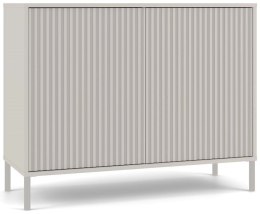 Komoda KAMARO 2D SLIM/GŁADKI KASZMIR Lamele Front Ryflowany + Klasyczny