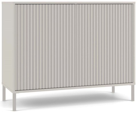 Komoda KAMARO 2D SLIM/GŁADKI KASZMIR Lamele Front Ryflowany + Klasyczny Komoda KAMARO 2D SLIM/GŁADKI KASZMIR Lamele Front Ryflowany + Klasyczny