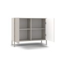 Komoda KAMARO 2D SLIM/GŁADKI KASZMIR Lamele Front Ryflowany + Klasyczny Komoda KAMARO 2D SLIM/GŁADKI KASZMIR Lamele Front Ryflowany + Klasyczny