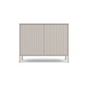 Komoda KAMARO 2D SLIM/GŁADKI KASZMIR Lamele Front Ryflowany + Klasyczny Komoda KAMARO 2D SLIM/GŁADKI KASZMIR Lamele Front Ryflowany + Klasyczny
