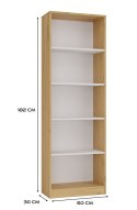 Regał Onyx R60 DĄB ARTISAN BIEL Regał Onyx R60 DĄB ARTISAN BIEL