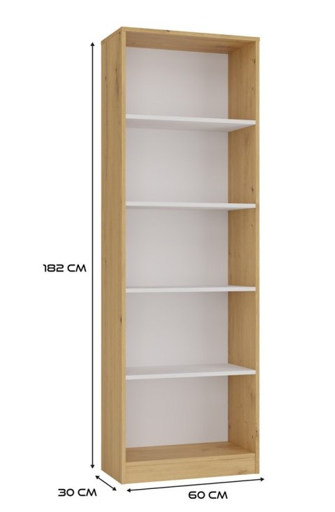 Regał Onyx R60 DĄB ARTISAN BIEL Regał Onyx R60 DĄB ARTISAN BIEL