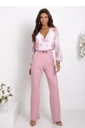 Spodnie Komplet Model Milano 01801. Dirty Pink/Flowers - With You - 44 Spodnie Komplet Model Milano 01801. Dirty Pink/Flowers - With You - 44
