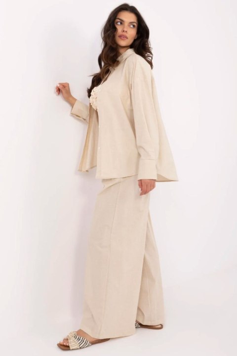 Spodnie Komplet Model NM-KMPL-Y0828.03 Beige - NM - S/M Spodnie Komplet Model NM-KMPL-Y0828.03 Beige - NM - S/M