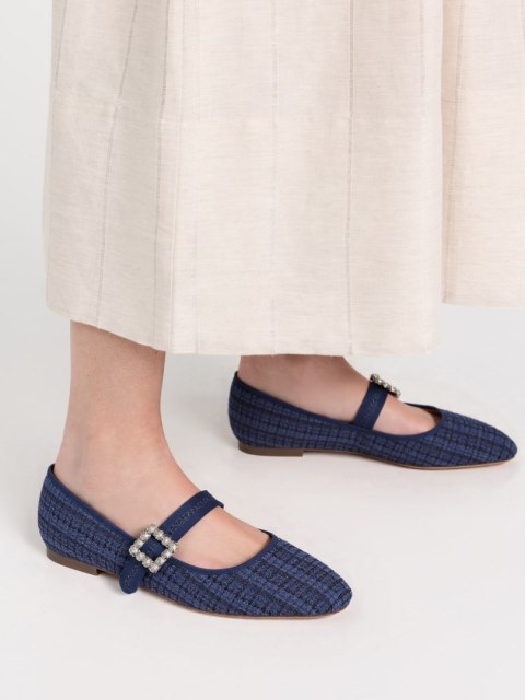 Damskie Baleriny ELIORA - BLUE - 39