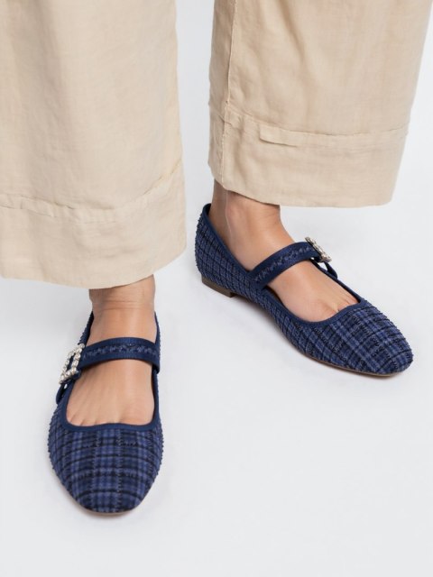 Damskie Baleriny ELIORA - BLUE - 39