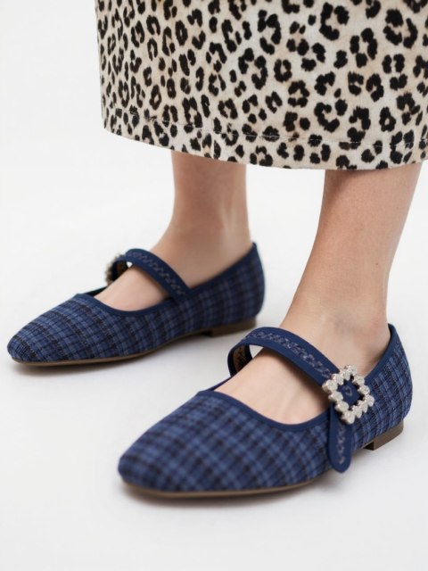 Damskie Baleriny ELIORA - BLUE - 39