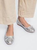 Damskie Baleriny ELVINA - SILVER - 38