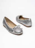 Damskie Baleriny ELVINA - SILVER - 38