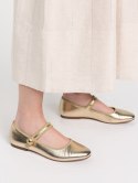 Damskie Baleriny VINTAGE CHARM - GOLD - 39 Damskie Baleriny VINTAGE CHARM - GOLD - 39
