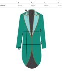 Marynarka oversize z odpinaną różą i marszczonymi rękawami ROSA (Czerwony)