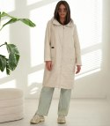 Modny płaszcz damski oversize - dwustronny, na wiosnę i jesień ELIZA (Beżowy) Modny płaszcz damski oversize - dwustronny, na wiosnę i jesień ELIZA (Beżowy)