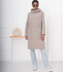 Modny płaszcz damski oversize - dwustronny, na wiosnę i jesień ELIZA (Beżowy) Modny płaszcz damski oversize - dwustronny, na wiosnę i jesień ELIZA (Beżowy)