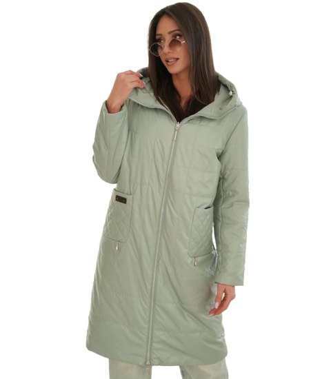 Modny płaszcz damski oversize - dwustronny, na wiosnę i jesień ELIZA (Zielony) Modny płaszcz damski oversize - dwustronny, na wiosnę i jesień ELIZA (Zielony)