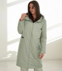 Modny płaszcz damski oversize - dwustronny, na wiosnę i jesień ELIZA (Zielony) Modny płaszcz damski oversize - dwustronny, na wiosnę i jesień ELIZA (Zielony)