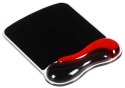 Podkładka pod mysz Crystal Mouse Pad Wave - żelowa, czerwono-czarna Podkładka pod mysz Crystal Mouse Pad Wave - żelowa, czerwono-czarna