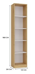 Regał Onyx R40 DĄB ARTISAN BIEL Regał Onyx R40 DĄB ARTISAN BIEL