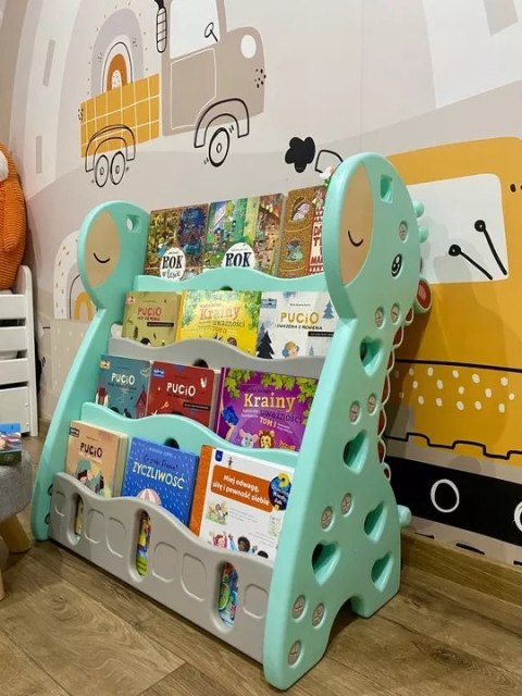 Regał na książki półka szafka organizer pokój dziecięcy żyrafka Z33 Regał na książki półka szafka organizer pokój dziecięcy żyrafka Z33
