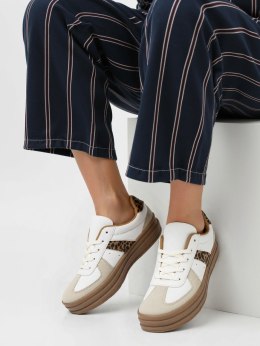 Damskie Sneakersy ALMA LEOPARD - Wyrazisty Wzór i Miejski Styl - 38