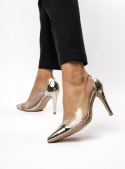 Damskie Szpilki ARIANA GOLD - Efektowny Blask i Zmysłowa Elegancja - 39