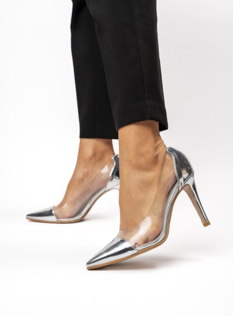 Damskie Szpilki ARIANA SILVER - Efektowny Blask i Nowoczesna Elegancja - 39 Damskie Szpilki ARIANA SILVER - Efektowny Blask i Nowoczesna Elegancja - 39