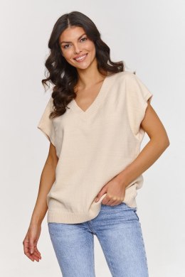 Kamizelka Model S157 Light Beige - Makadamia - uniwersalny