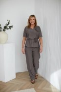 Spodnie Komplet Model M404/4 Grey Beige - La Aurora - 46