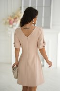 Sukienka Model 326-21 Beige - Bicotone - 34 Sukienka Model 326-21 Beige - Bicotone - 34