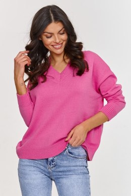 Sweter Damski Model S158 Baby Pink - Makadamia - uniwersalny