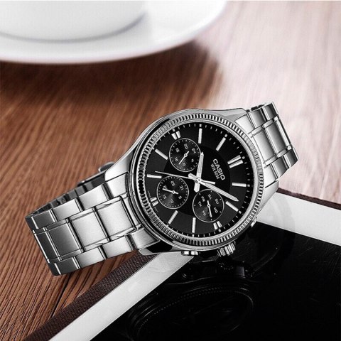 ZEGAREK MĘSKI CASIO MTP-1375D-1AVDF (zd112b) + BOX ZEGAREK MĘSKI CASIO MTP-1375D-1AVDF (zd112b) + BOX