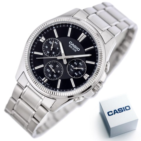 ZEGAREK MĘSKI CASIO MTP-1375D-1AVDF (zd112b) + BOX ZEGAREK MĘSKI CASIO MTP-1375D-1AVDF (zd112b) + BOX