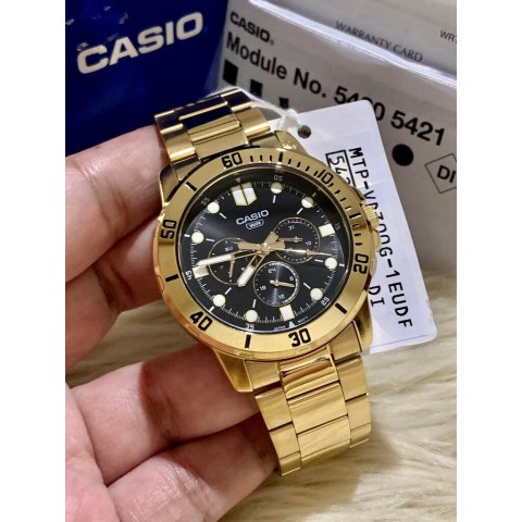 Zegarek Męski Casio MTP-VD300G-1EUDF (zd202d) + BOX Zegarek Męski Casio MTP-VD300G-1EUDF (zd202d) + BOX